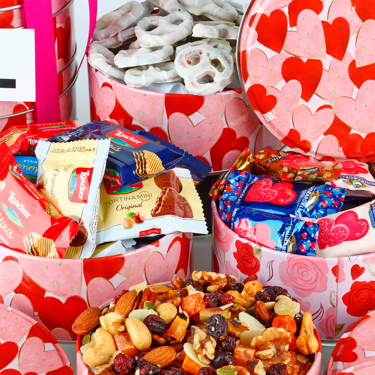 "Four Reasons to Love You" Gift Tower