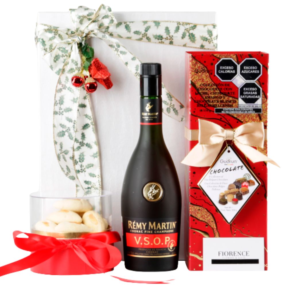 Gourmet Gift with Champagne, Chocolates and Gourmet almond shortbreads