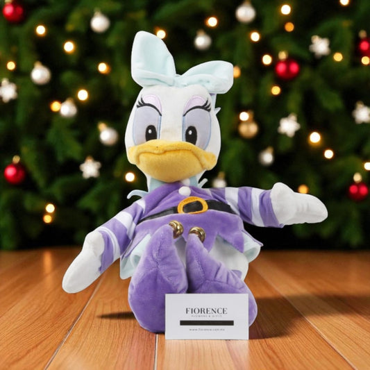 Minnie or Daisy Christmas Plush with Cookies and Chocolates