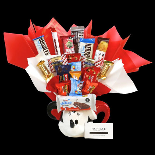 Christmas Minnie or Mickey Mouse Candy Bouquet