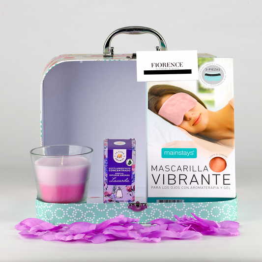 Set Spa Lavanda en Maleta/Cosmetiquera
