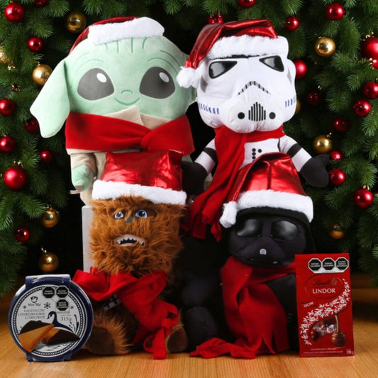 Star Wars Christmas Stuffed Animals with Cookies and Chocolates