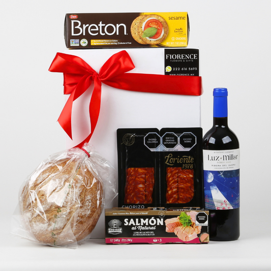 Regalo Gourmet con Vino Tinto Ribera del Duero