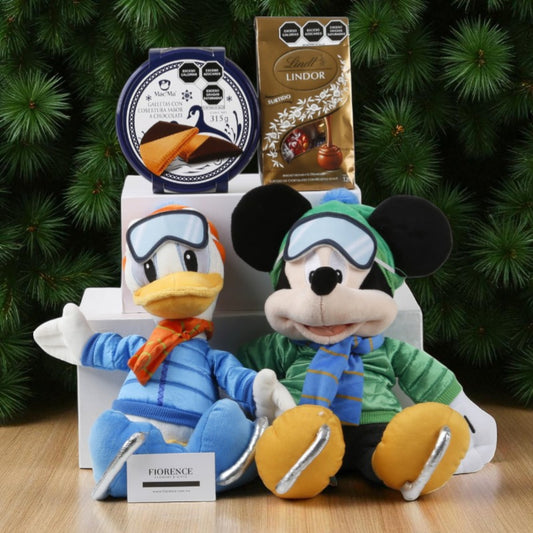 Mickey or Donald with Chocolates and Cookies
