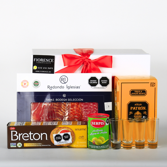 Incredible Gourmet Gift with Tequila Patrón Añejo