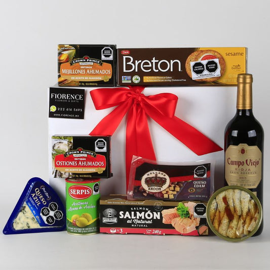 Regalo Corporativo Gourmet con Vino Tinto