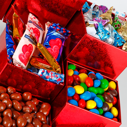 Torre de Regalo con Chocolates "Mi Amor Perfecto"