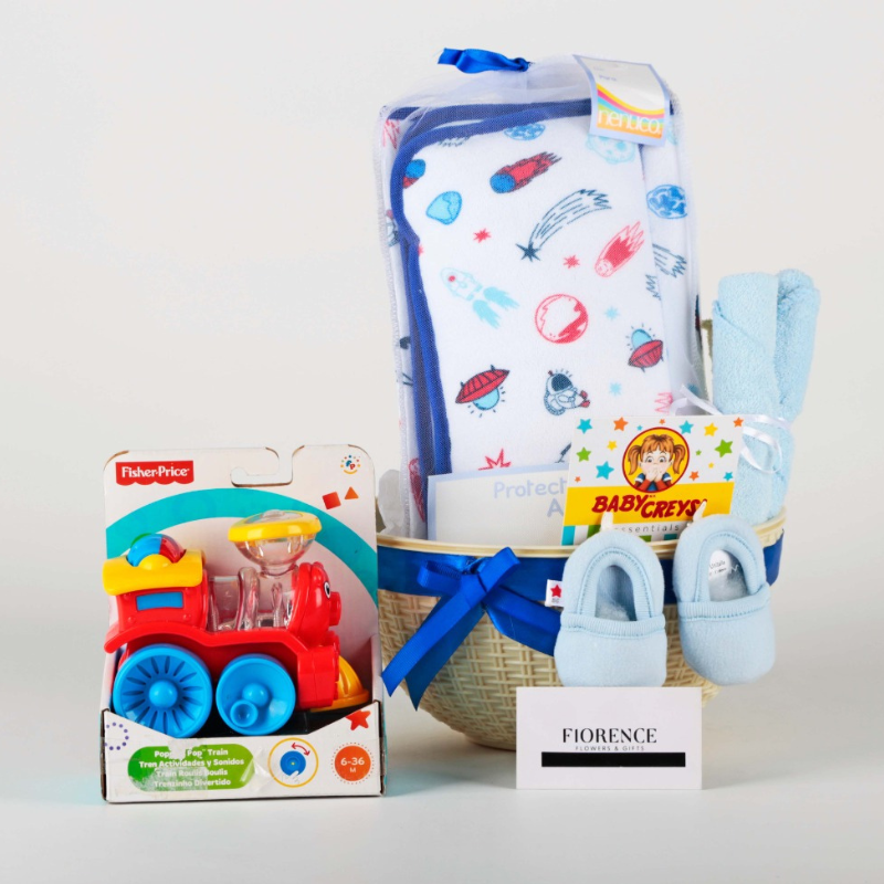 Canastilla de Regalo para Bebé - “Mi Primer Viaje”