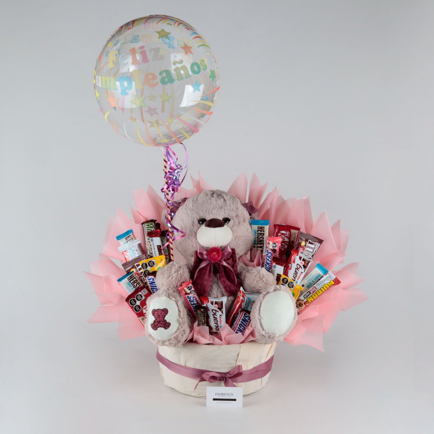 "Cute Teddy Bear with Chocolates" Candy Bouquet
