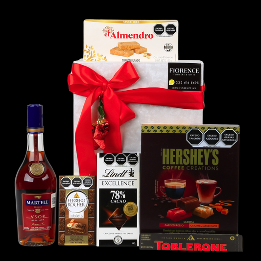 Delicious French Cognac Accompanied by Chocolates - Christmas Gift