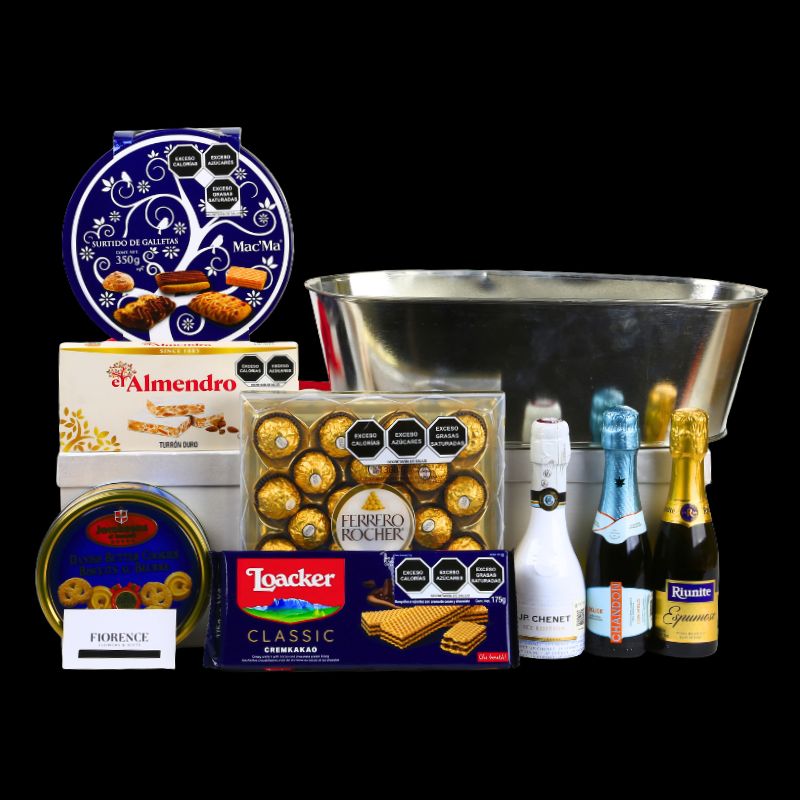 Special Christmas Gift with Wines, Chocolates and Cookies