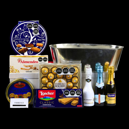 Special Christmas Gift with Wines, Chocolates and Cookies