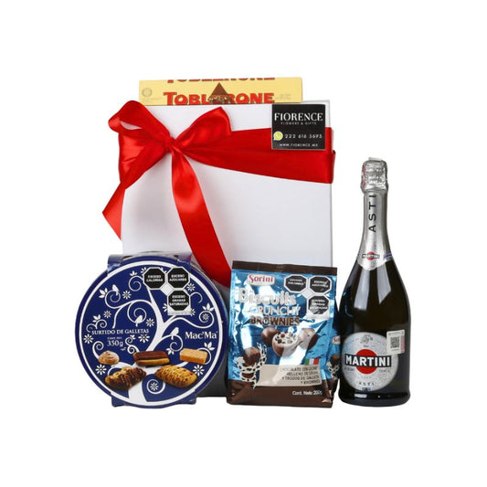Especial Regalo Gourmet con Vino espumoso Martini Asti