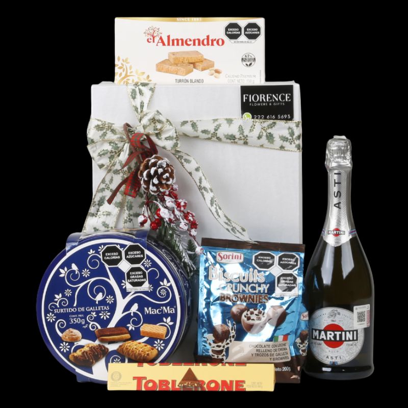 Special Gourmet Christmas Gift with Martini Asti Sparkling Wine