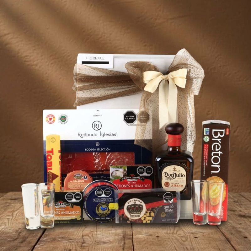 Regalo Gourmet con Tequila Don Julio Añejo y Productos Selectos