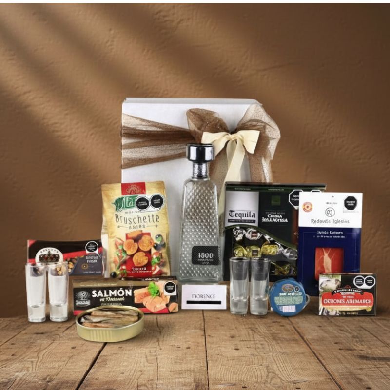Tequila 1800 Cristalino Deluxe Gift Box – Gourmet Selection