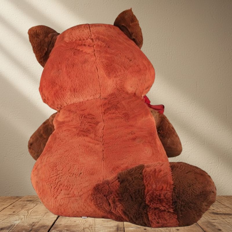 Regalo con peluche de panda rojo y chocolates Ferrero Rocher
