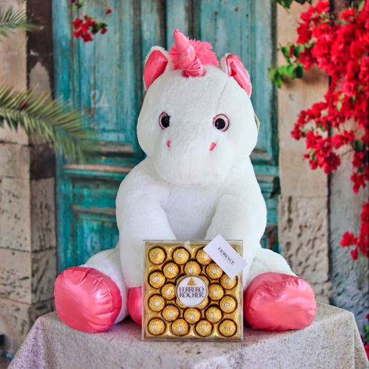 Layla Plush Unicorn with Chocolates