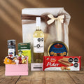 Special Gourmet Gift with Moon France Wine and Delicacies