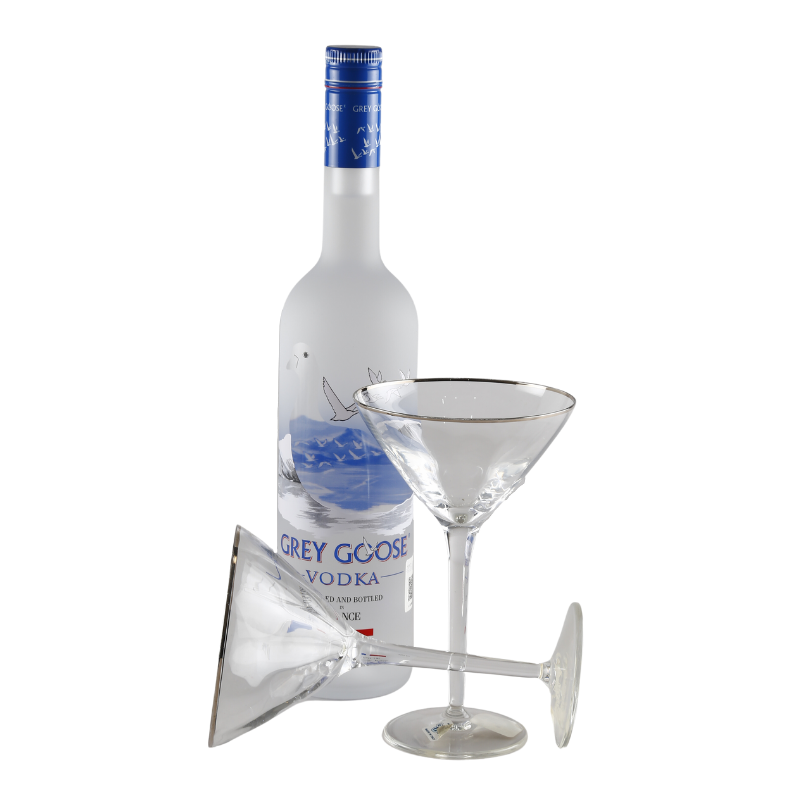 Increíble regalo con Vodka, Juego de Coctelería, Botana y Más