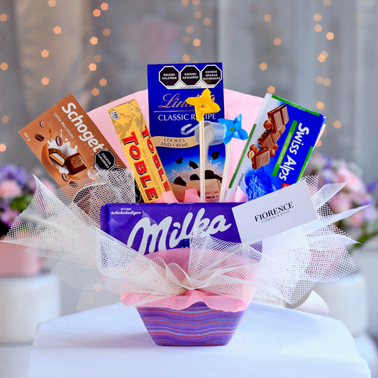 Candy Bouquet with Large Chocolate Bars