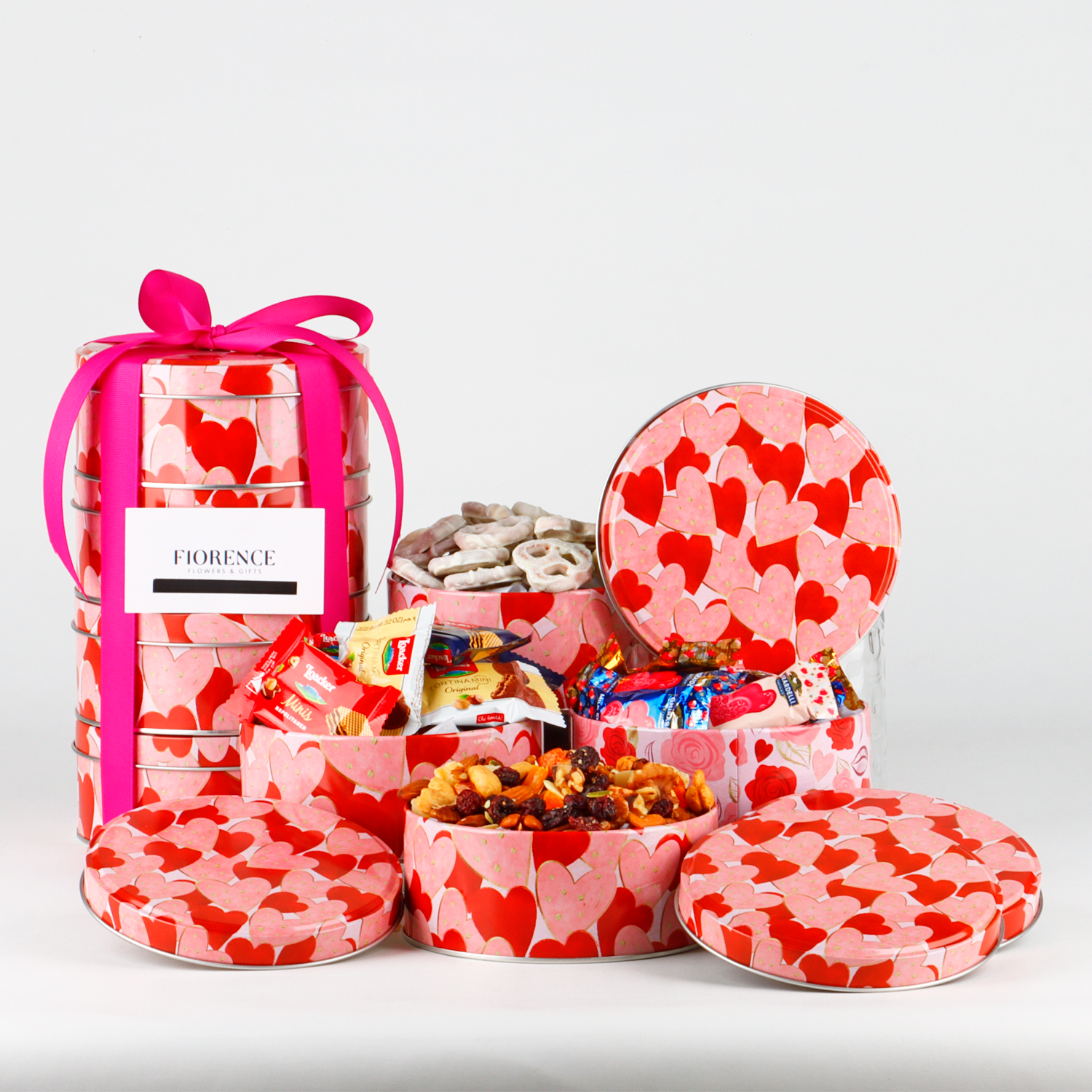 "Four Reasons to Love You" Gift Tower