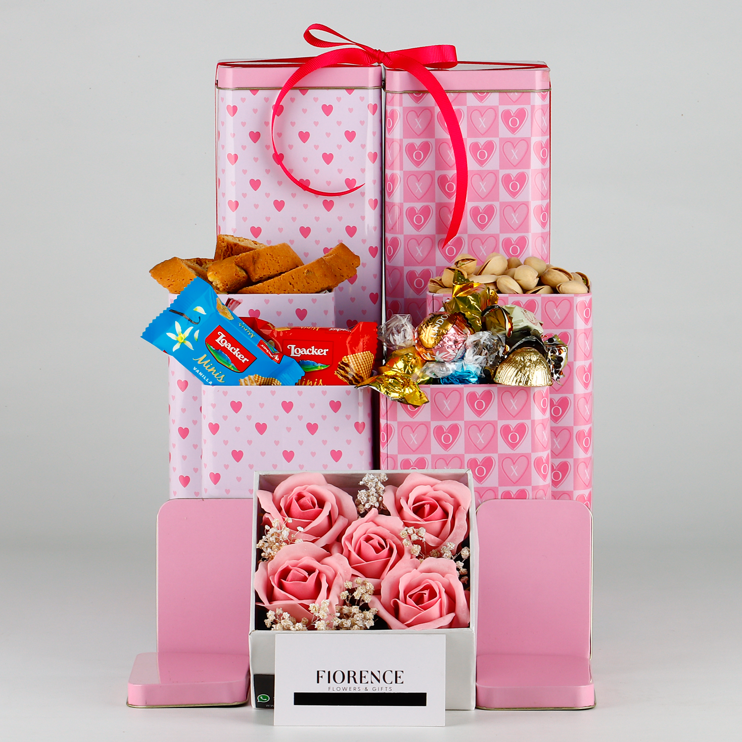 Elegant Treats & Forever Roses Tower.
