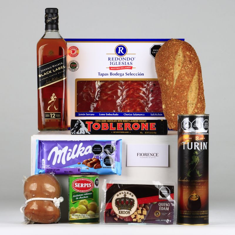 Regalo Gourmet con Whisky, Pan Artesanal y Más