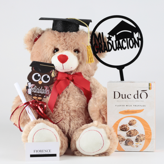 Graduation Teddy Bear with chocolates
