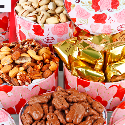 "You & Me" Torre de Regalo con pistaches, nueces y más