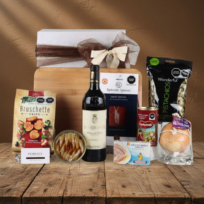 Premium Selection Matarromera Crianza Wine, Charcuterie and Gourmet Selection