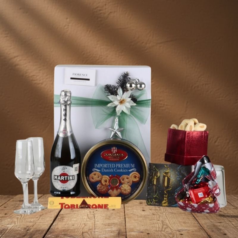 Especial Regalo Gourmet con Vino Espumoso Martini Asti