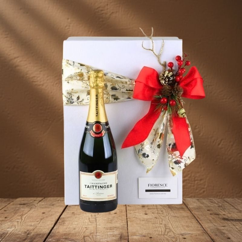 Set Navideño Gourmet "Champagne & Serrano": Taittinger y Maridaje de Lujo