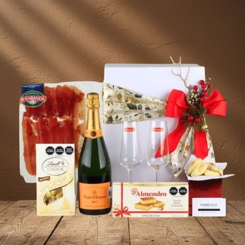 Set Navideño Gourmet "Champagne & Serrano": Veuve Clicquot y Maridaje de Lujo