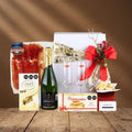 Christmas Gourmet Set "Champagne & Serrano" Luxury Gift Box: Gremillet Brut & Premium Pairing