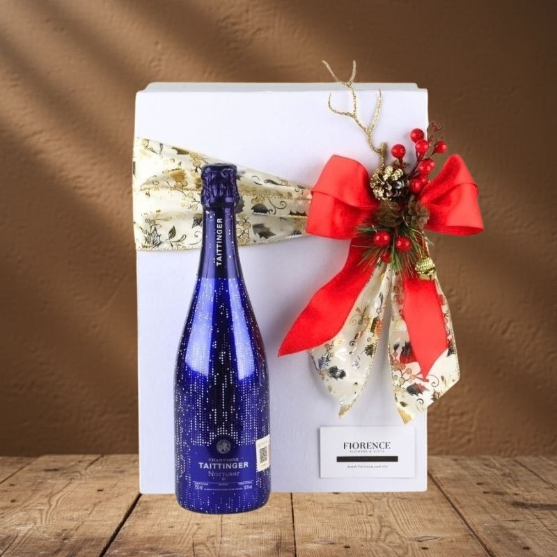 Set Navideño Gourmet "Champagne & Serrano": Taittinger Nocturne y Maridaje de Lujo