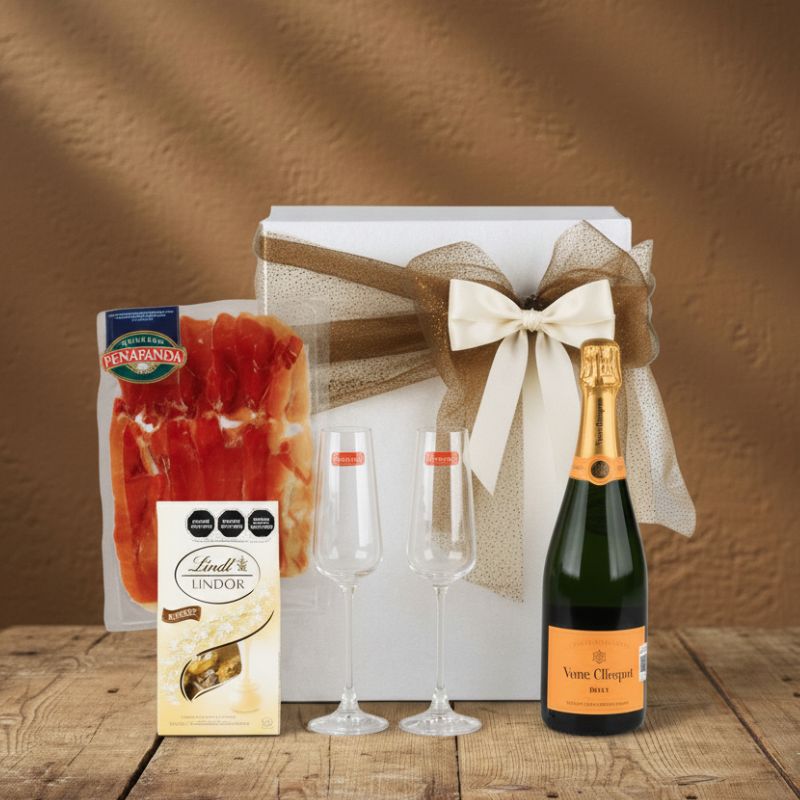 Set Gourmet "Champagne & Serrano": Veove Clicquot y Maridaje de Lujo