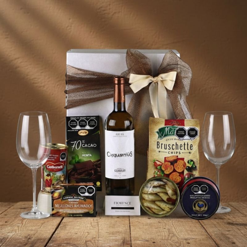 Caja de Regalo Carrasviñas Vino Blanco | Selección Gourmet de Mariscos