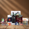 Christmas Gourmet Box for Him: Freixenet Red Wine, Serrano Ham, Cheese and Coffee Chocolates