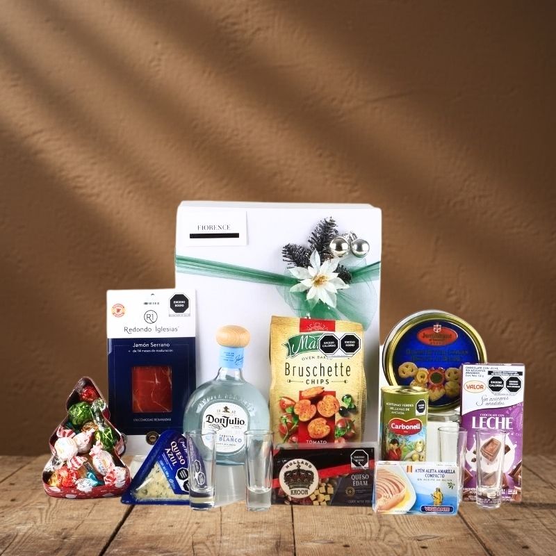 Gourmet Tequila & Charcuterie Christmas Gift Box - Don Julio Blanco