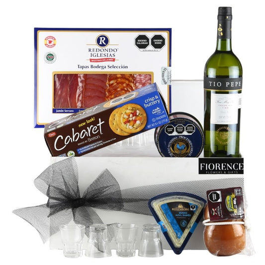 Special gift with Tío Pepe Spanish Sherry, Charcuterie and Cheeses