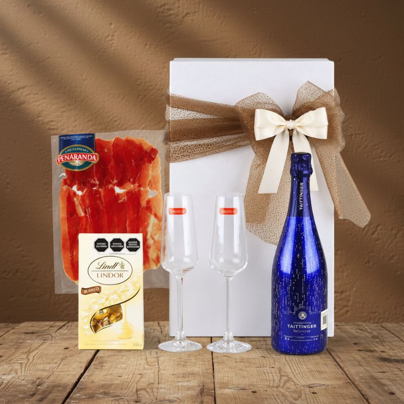 Set Gourmet "Champagne & Serrano": Taittinger Nocturne y Maridaje de Lujo