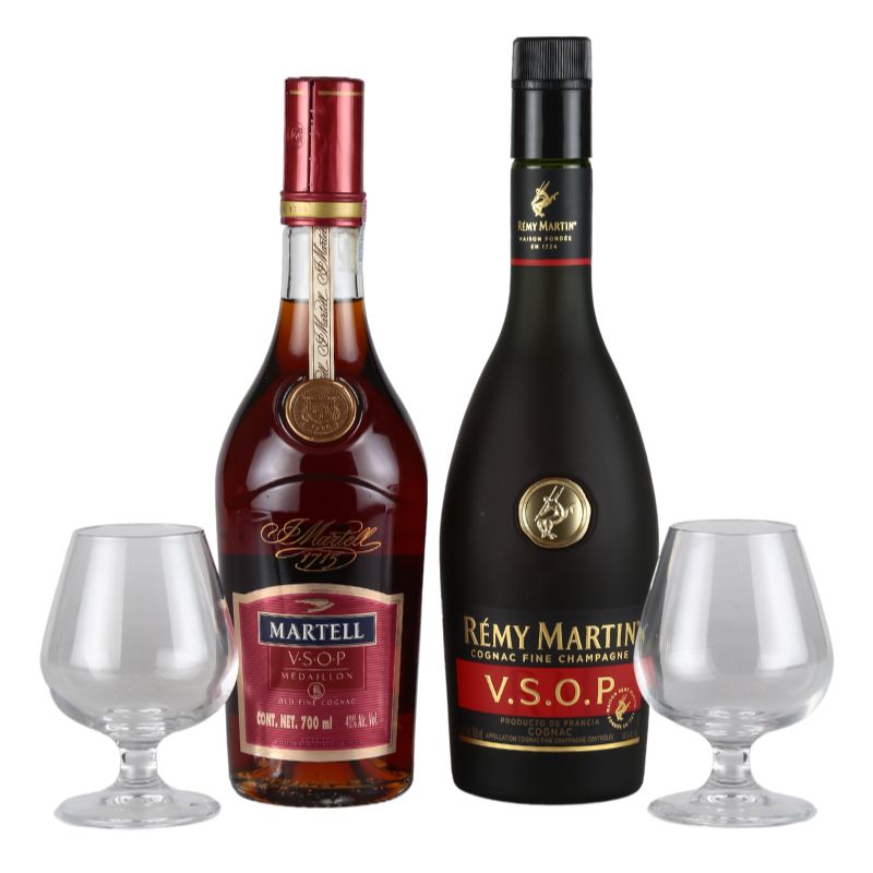 Gran Dúo de Cognac Martell V.S.O.P y Rémy Martin V.S.O.P