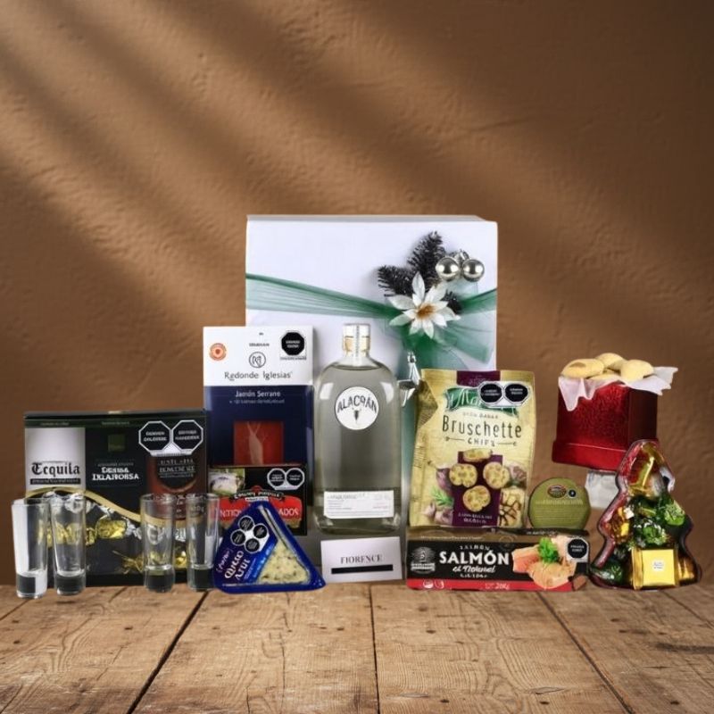 Alacrán Añejo Cristalino Deluxe Gift Box Navideña – Selección Gourmet Española