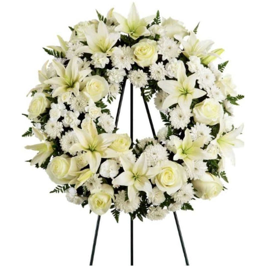 Peaceful Road Funeral Wreath