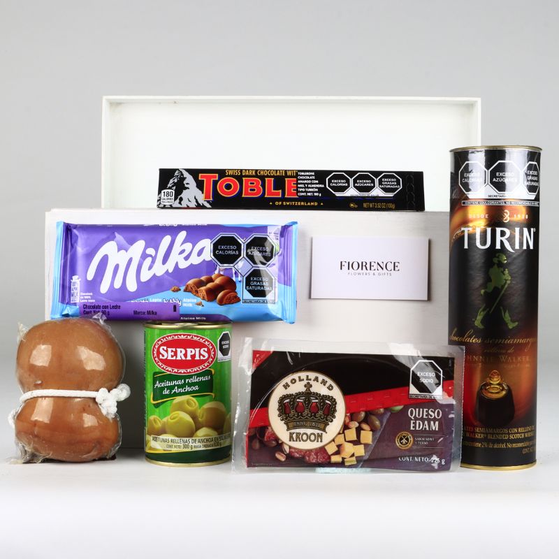 Regalo Gourmet con Whisky, Pan Artesanal y Más