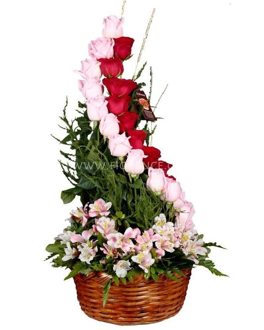 Spiral 24 roses classic arrangement 