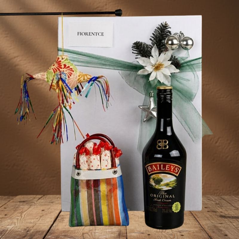 Regalo Navideño con Crema Irlandesa Baileys y Piñata de Talavera