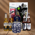 Christmas Gift with Corona and Amstel Ultra Beers, a Talavera Mug, and Snacks