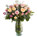 Two Dozen Pink Roses in vase